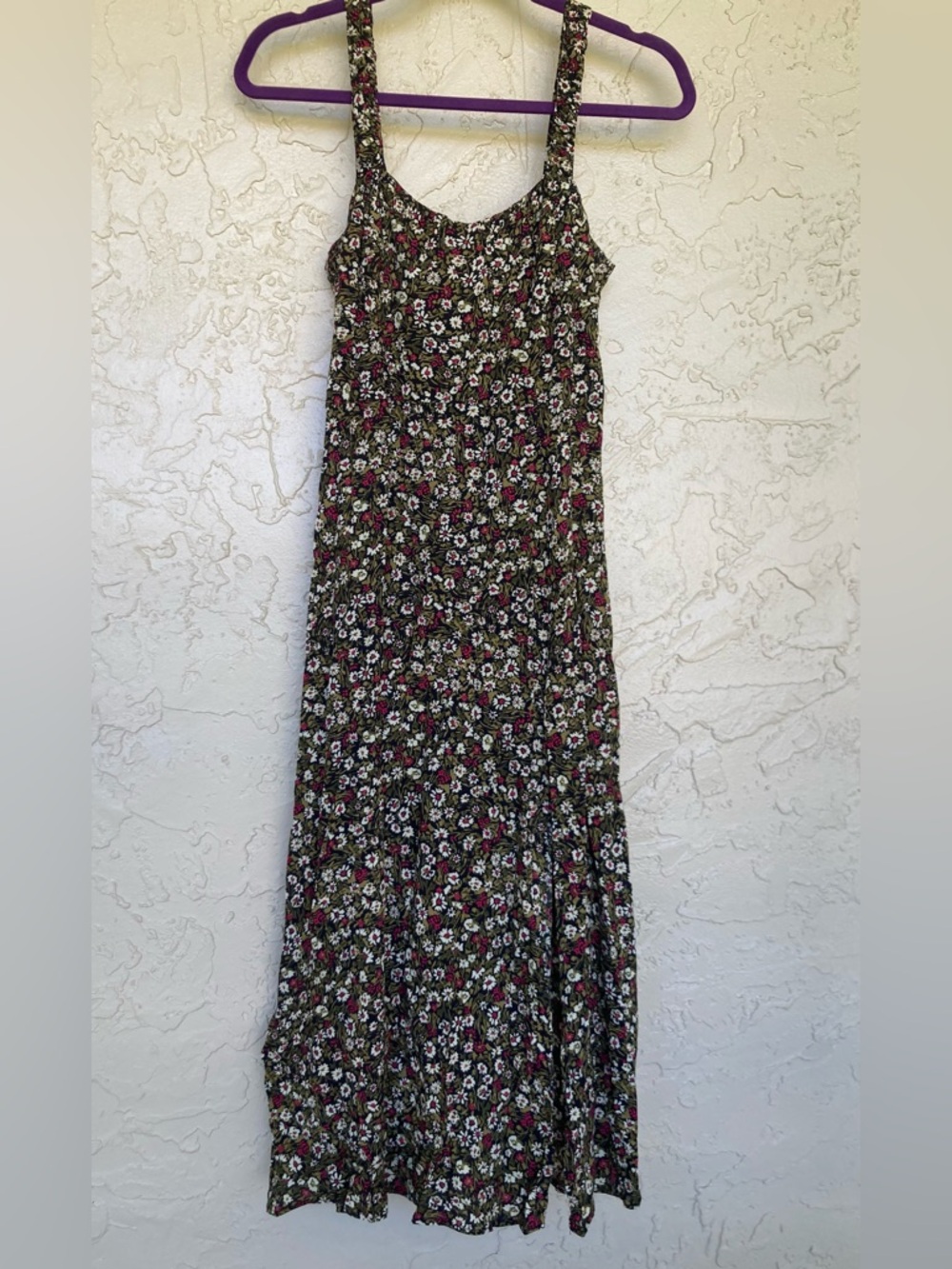Zara Floral Maxi Dress in Black, White and Pink